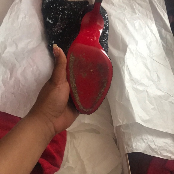 Christian Louboutin thigh high Sequence boots - Picture 4 of 7